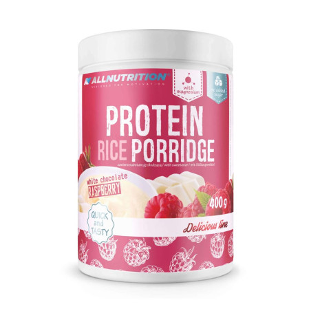AllNutrition Protein Rice Porridge 400 грама, 13 Дози Бял шоколад с малини