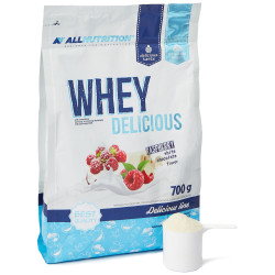 AllNutrition Whey Delicious 700 грама, 23 Дози Бял шоколад с малини