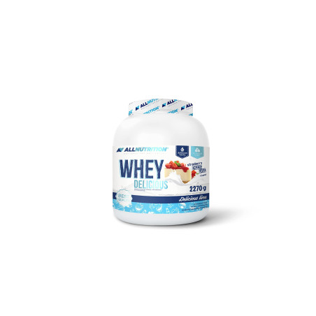AllNutrition Whey Delicious 2270 грама, 75 Дози Ягодов Чийзкейк