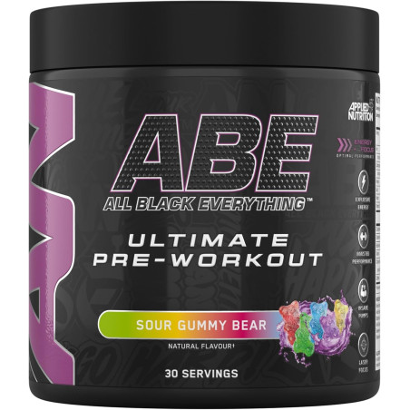 Applied Nutrition ABE - All Black Everything | Ultimate Pre-Workout 375 грама, 30 Дози Sour Gummy