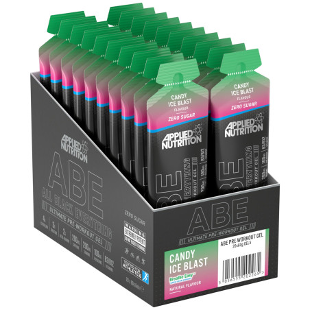 Applied Nutrition ABE Gel | All Black Everything Pre-Workout 20 x 60 грама, 20 Дози Candy Ice Blast