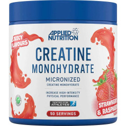 Applied Nutrition Creatine Monohydrate | Micronized Flavored 250 грама, 50 Дози Малина и ягода