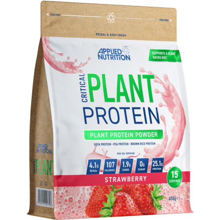 Applied Nutrition Critical Plant Protein 450 грама, 15 Дози Ягода
