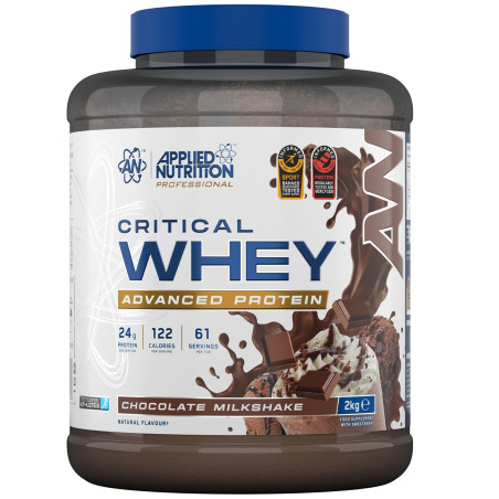Applied Nutrition Critical Whey | Advanced Protein Blend 2000 грама, 67 Дози Шоколадов шейк