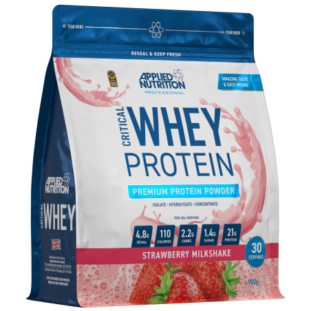 Applied Nutrition Critical Whey | Advanced Protein Blend 900 грама, 30 Дози Ягода