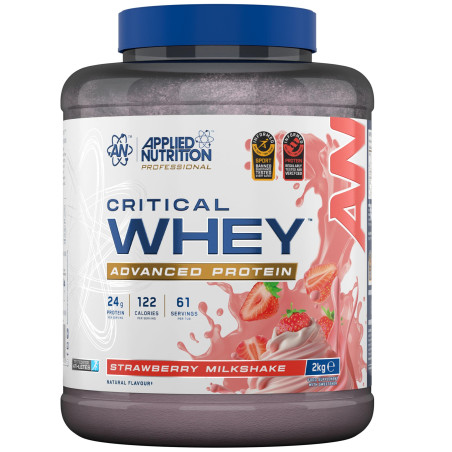 Applied Nutrition Critical Whey | Advanced Protein Blend 2000 грама, 67 Дози Ягодов шейк