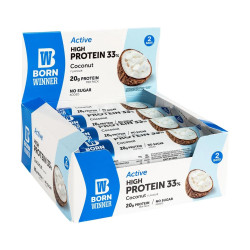 Born Winner Active 33% High Protein Bar 12 x 60 грама Кокос