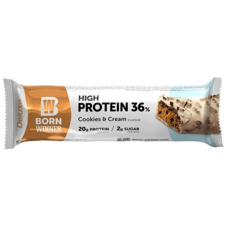Born Winner Deluxe 36% High Protein Bar 55 грама, 1 Доза Бисквити с крем