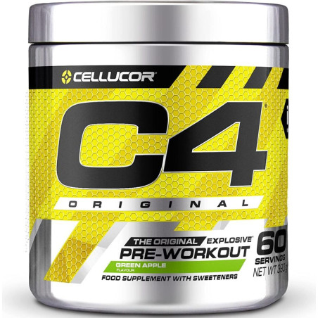 Cellucor C4 Original Pre-Workout 390 грама, 60 Дози Зелена ябълка