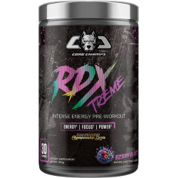 Core Champs by Kai Greene RDX Extreme | Intense Energy Pre-Workout 441 грама, 30 Дози Горски плодове