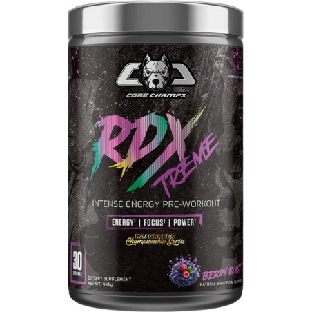 Core Champs by Kai Greene RDX Extreme | Intense Energy Pre-Workout 441 грама, 30 Дози Горски плодове