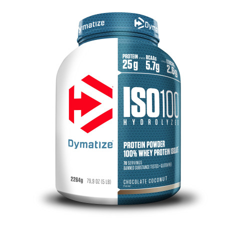 Dymatize ISO 100 Hydrolyzed 2264 грама, 71 Дози Шоколад - Кокос