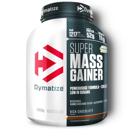 Dymatize Super Mass Gainer with Creapure 2943 грама, 8 Дози Шоколад