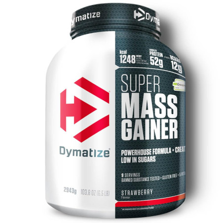 Dymatize Super Mass Gainer with Creapure 2943 грама, 8 Дози Ягода
