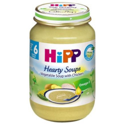HIPP Зеленчукова супа с пиле 7973, пюре, 190 гр