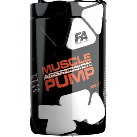 FA Nutrition Muscle Pump Aggression | Pre-Workout Formula 350 грама, 40 Дози Екзотични Плодове