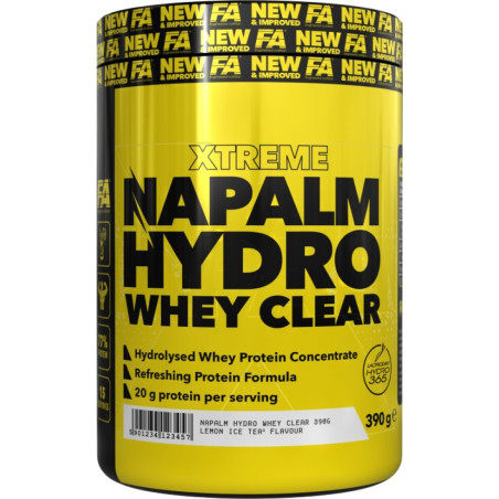 FA Nutrition NAPALM Hydro Whey Clear 390 грама, 15 Дози Студен чай Лимон