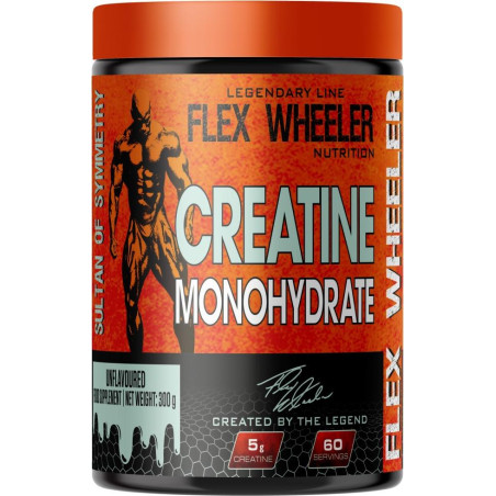 Flex Wheeler Signature Series Creatine Monohydrate | with Vitamin B-6 300 грама, 60 Дози Неовкусен