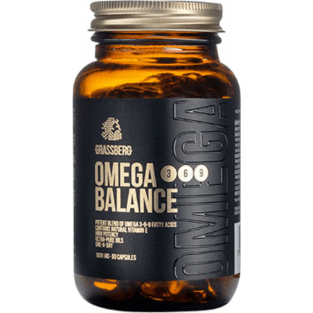 Grassberg Omega 3-6-9 Balance 1000 mg 60 Гел капсули, 30 Дози