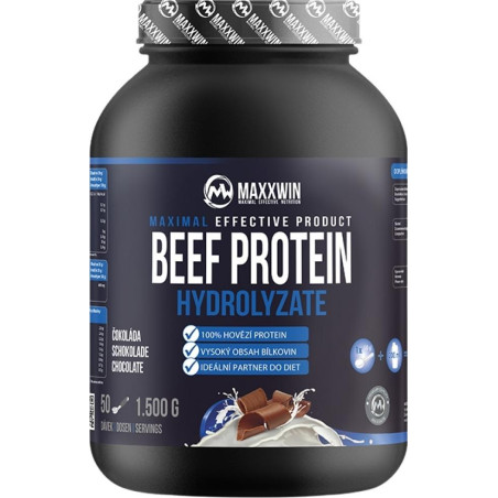 MAXXWIN 100% Beef Protein 1500 грама, 50 Дози Шоколад