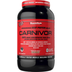 Muscle Meds Carnivor / Beef Protein 908 грама, 28 Дози Шоколад