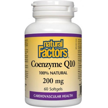 Natural Factors Coenzyme Q10 200 mg 60 Гел капсули