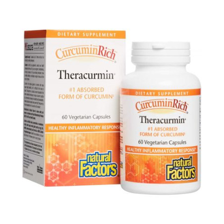 Natural Factors CurcuminRich™ | Theracurmin 30 mg 60 капсули, 30 Дози