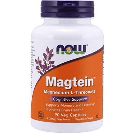 NOW Foods Magtein / Magnesium L-Threonate 90 капсули, 30 Дози