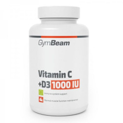 GYM BEAM - Vitamin C plus D3 1000 IU - 90 Capsules