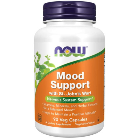 Now - Mood Support with St. John`s Wort - 90 капсули