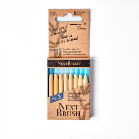 NEXT BRUSH - ИНТЕРДЕНТАЛНИ ЧЕТКИ ЗА ЗЪБИ (8 бр) - РАЗМЕР 3