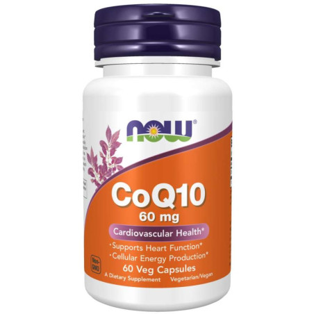 NOW - CoQ10 60 МГ - 60 Капсули