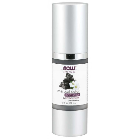 NOW - Крем за детоксикация с въглен - Moisturizer Charcoal Detox - 50 ml