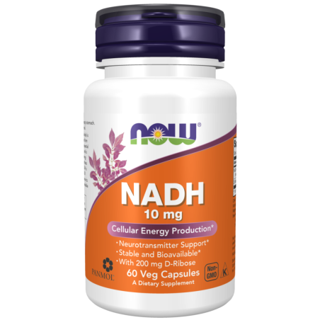 NOW - NADH 10 мг + 200 мг Ribose - 60 капсули