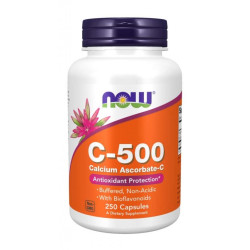 NOW - Vitamin C-500 Ascorbate - 250 веган капсули