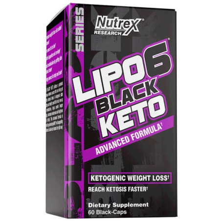 Nutrex - Lipo-6 Black Keto - 60 капсули