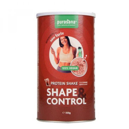 PURASANA - БИО ВЕГАН ПРОТЕИНОВ ШЕЙК "SHAPE & CONTROL" ШОКОЛАД - 350 г