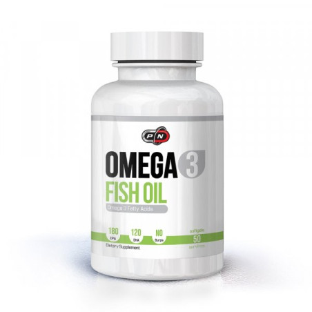 Pure Nutrition - Omega 3 Fish Oil 180 EPA/120 DHA - 50 Дражета