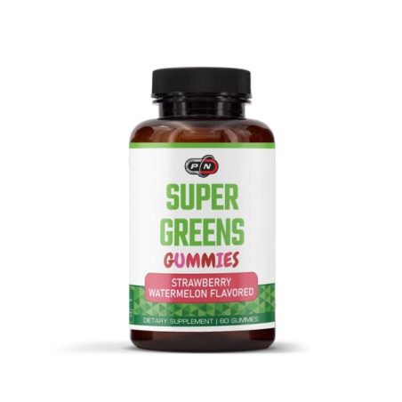 Pure Nutrition - SUPER GREENS STRAWBERRY WATERMELON - 60 gummies