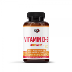 Pure Nutrition - VITAMIN D-3 1000 IU PEACH, MIXED BERRY & STRAWBERRY - 60 gummies