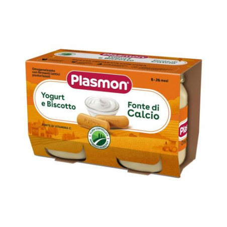 1542 ПЮРЕ ЙОГУРТ С БИШКОТИ, 6+М 2Х120ГР