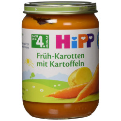 HIPP 9% ДДС Моркови с картофи 4110, пюре, 190 гр