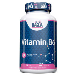 HAYA LABS Vitamin B6 / 25mg. / 90 Tabs.