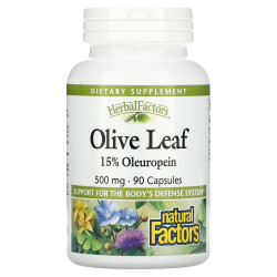 Olive Leaf / Маслина (лист) 500 mg х 90 капсули Natural Factors