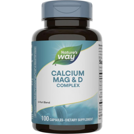 Calcium Magnesium & D/ Калций с Магнезий и Витамин D х 100 капсули Nature’s Way
