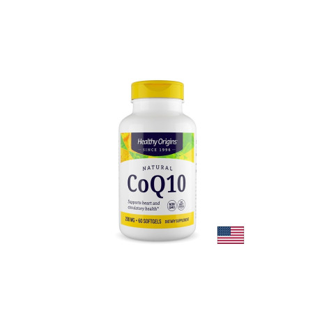 Коензим Q10 (убиквинон) – Енергия и сърдечна функция, 200 mg, 60 капсули