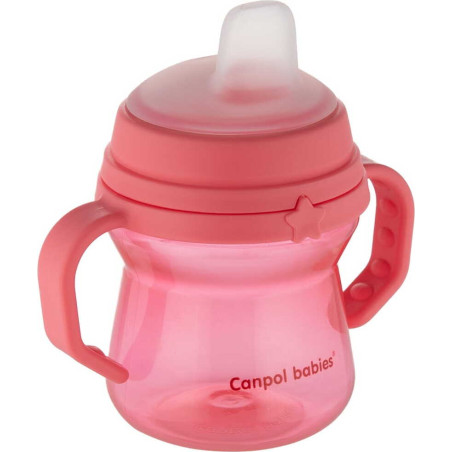 Чаша със силиконов накрайник 150 мл pink