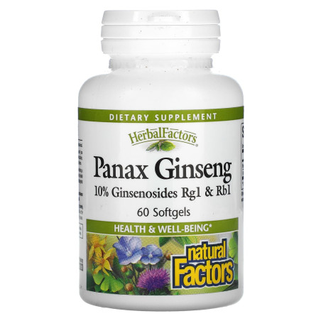 Panax Ginseng/ Женшен корейски 100 mg x 60 софтгел капсули Natural Factors