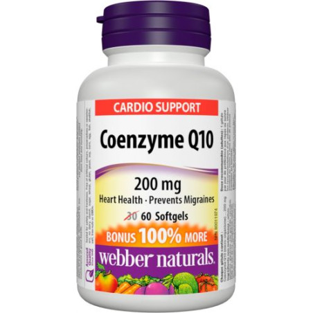 Coenzyme Q10 / Коензим Q10, 200 mg, 60 софтгел капсули