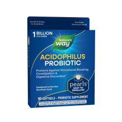Pearls® Probiotic/ Пърлс® Пробиотик, 1 млрд. активни пробиотици x 90 софтгел капсули Nature’s Way